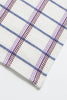 San Lucas Plaid White Cocktail Napkins Set of 4 - Archive New York