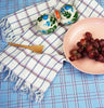 San Lucas Plaid White Kitchen Towel - Archive New York