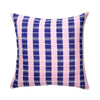 Santiago Grid Pillow - Royal and Baby Pink - Archive New York