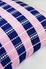 Santiago Grid Pillow - Royal and Baby Pink - Archive New York