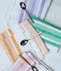 White & Lilac Kitchen Towel - Archive New York