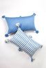 Antigua Pillow - Sky Blue Solid - Archive New York