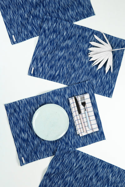 Space Dyed Placemats- Blue