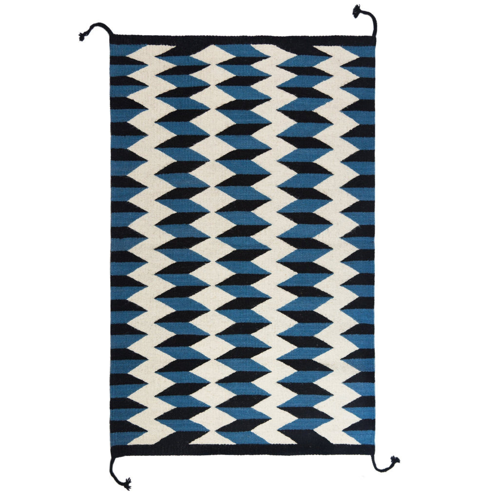 Teo Rug in Blue/Black - Archive New York