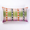 Vintage Ikat Orange and Green Pillow - Archive New York