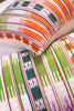 Vintage Ikat Orange and Green Pillow - Archive New York