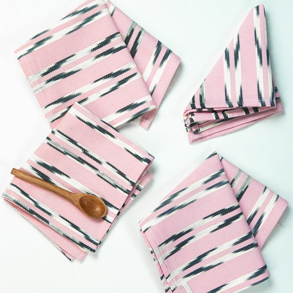 Xela Light Pink Jaspe Party Napkins