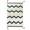 Zapotec Blue & Black Zig Zag Rug 6 - Archive New York