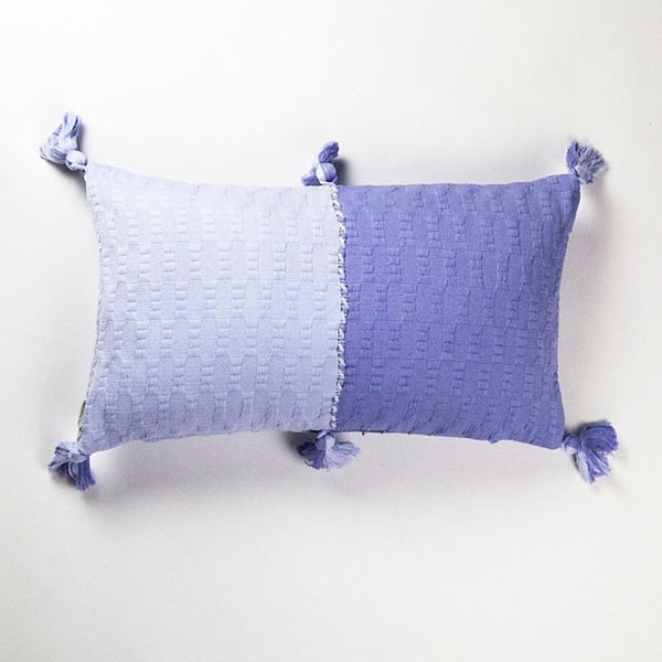 Antigua Pillow - Periwinkle Colorblocked