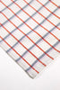 San Lucas Plaid White & Orange Table Runner - Archive New York
