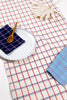 San Lucas Plaid White & Orange Table Runner - Archive New York