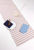 San Lucas Plaid White & Orange Table Runner - Archive New York